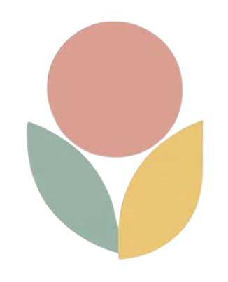 Flor con formas geometricas